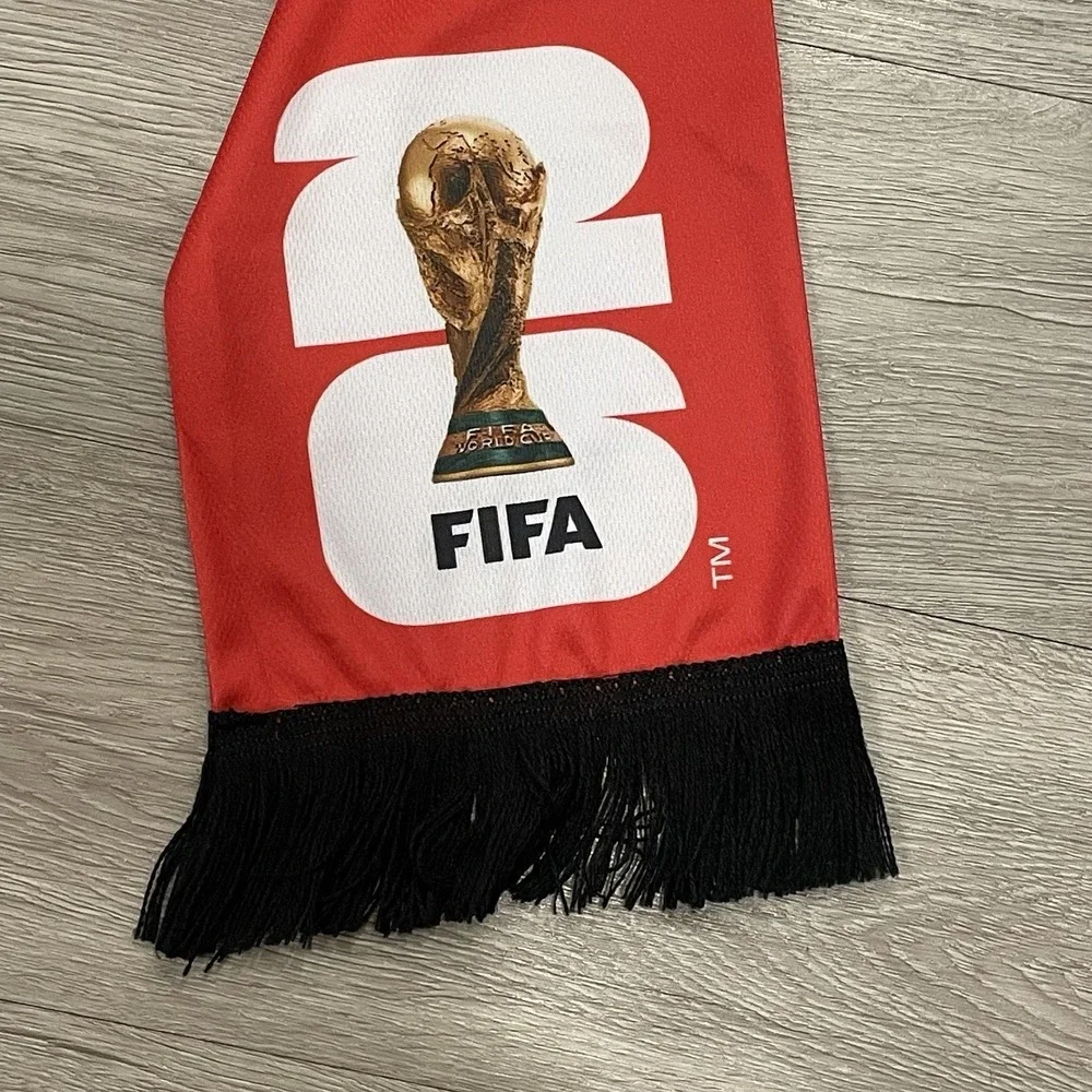FIFA World Cup 2026 Soccer Trophy Graphic Fan Scarf